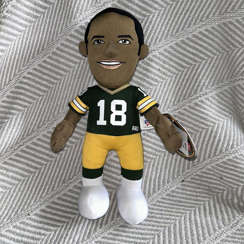 NWT NFL Green Bay Packers #18 Randall Cobb 10-Inch‎ Plush Doll P2